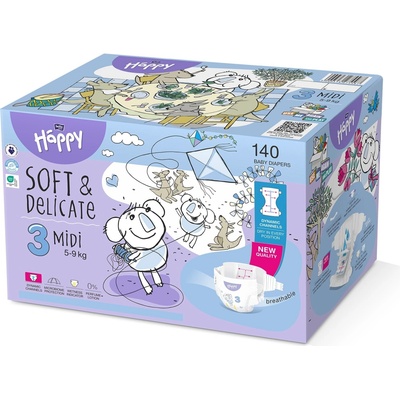 Bella Baby Happy Soft&Delicate 3 140 ks