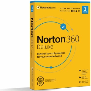 Symantec Norton 360 Deluxe 25GB HUN (1 User/3 Device/1 Year) (21416696)