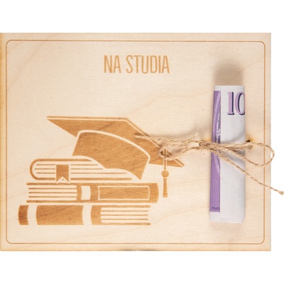 Albi Dřevěné přání na peníze - Na studia