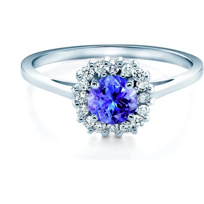 SAVICKI Годежен пръстен savicki: бяло злато, танзанит