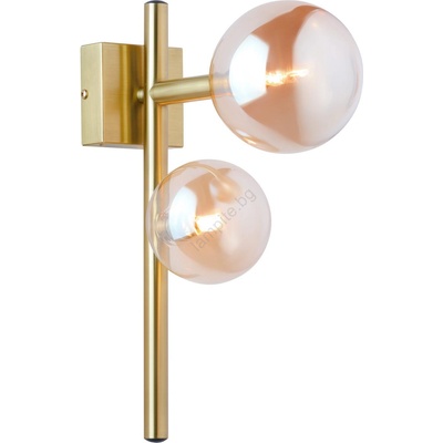 JUPITER 1900 - Стенно осветително тяло NEPTUN 2xG9/14W/230V златисто/опушено бежово (10701900)