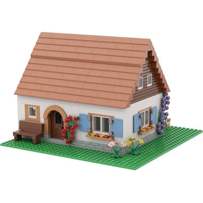 Brixies Plus Stavebnice farmářského domu 1202 ks
