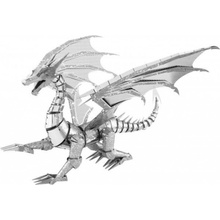 Metal Earth 3D Puzzle Big Silver Dragon Iconx 74 ks