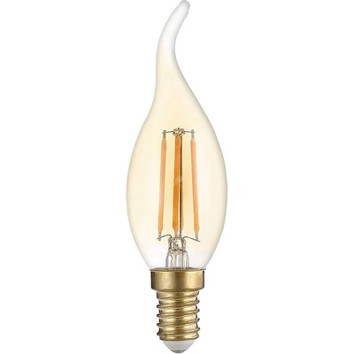 OPTONICA Led КЕНДЪЛ c35 4w 400lm e14 175-265v 2700k - tip ФИЛАМЕНТ golden glass ДИМИРАЩА (1416)