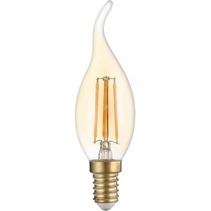 OPTONICA Led КЕНДЪЛ c35 4w 400lm e14 175-265v 2700k - tip ФИЛАМЕНТ golden glass ДИМИРАЩА (1416)
