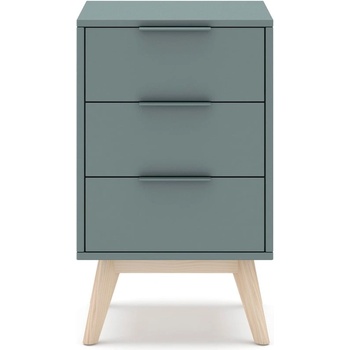 Marckeric Нощно шкафче сиво-зелено Pisco - Marckeric (16326)