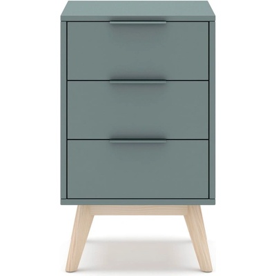 Marckeric Нощно шкафче сиво-зелено Pisco - Marckeric (16326)