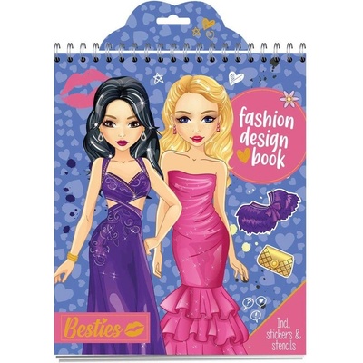 Moxy Книжка за моден дизайн, 20 листа, синя (5525122315)