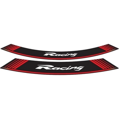 Linka na ráfek PUIG RACING 5531R červená linky na ráfek - sada 8ks