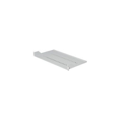 Triton Polička s perforací 1U/450mm, max.nosnost 40kg, šedá