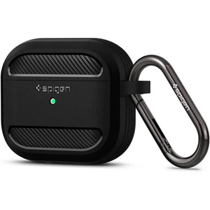 SPIGEN Противоударен Калъф за Apple AirPods 4, Spigen Rugged Armor Case, Черен (ACS08642)