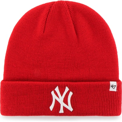 47 Brand Pánská New York Yankees MLB Raised '47 CUFF KNIT Red