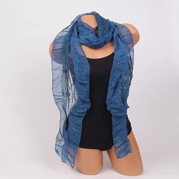 Image 1 of Ефирен дамски шал в синьо