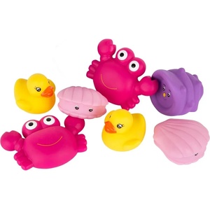 Playgro Играчки за баня Playgro - Морски Животни, 7 бр. /оп. , момиче (PG.0536)