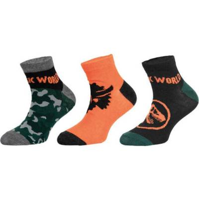 Trenýrkárna Комплект от три - детски чорапи Jurassic World многоцветни (39266/orange) Trenýrkárna | Cheren Oranzhev Mnogotsveten | Момчешки | 31-34