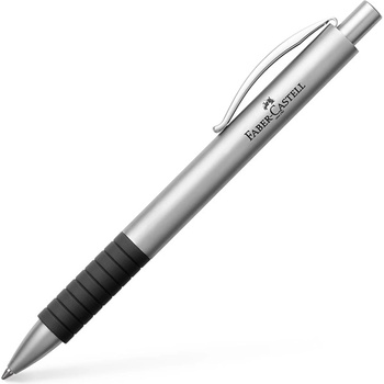 Faber-Castell Химикалка Faber-Castell Basic, 0.8 mm дебелина на писане, черен цвят на писане, сребриста