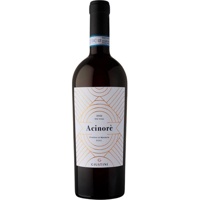 Tenuta Giustini Acinore Primitivo di Manduria DOC Suché červené 2022 15% 0,75 l (holá láhev)