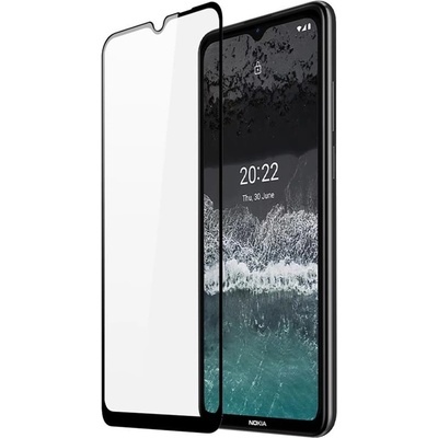 Удароустойчив стъклен протектор покриващ целия екран марка DUX DUCIS за Nokia C21 - с черна рамка