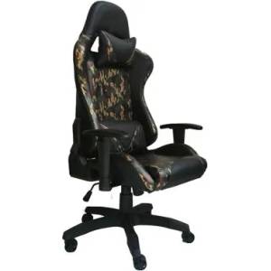RFG Геймърски стол rfg top game, ергономичен, до 130кг, екокожа, камуфлажен, 4010200181