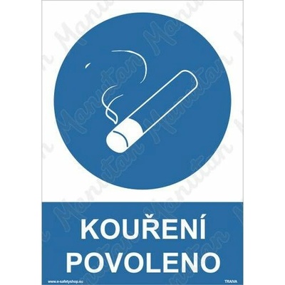 Kouření povoleno, plast 148 x 210 x 2 mm A5