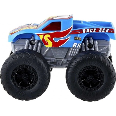 Mattel Hot Wheels Monster Trucks Svietiaci a rámusiaci vrak Race Ace HDX60