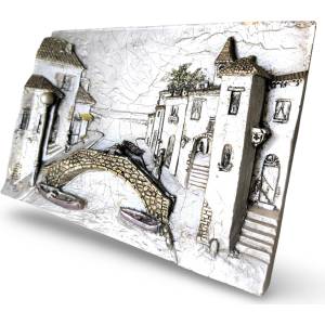  Релефна стенна пластика 30 х 20 см. , метал