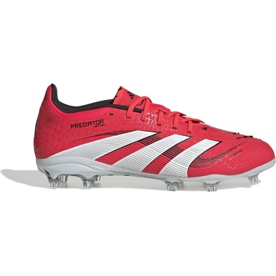 adidas Юношески футболни бутонки Adidas Predator Elite Junior Firm Ground Football Boots - Red/White