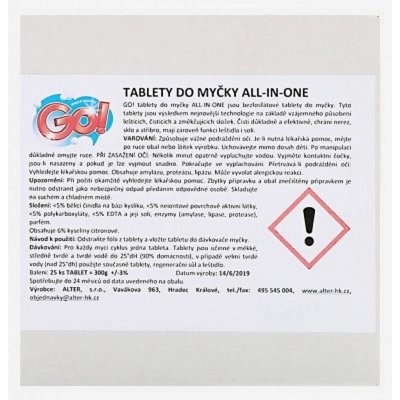 GO! tablety do myčky All in One 60 ks