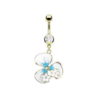 Marre piercing do pupíku s květinou HWGDPN12030