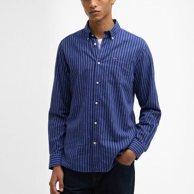 Barbour Nelson pruhovaná košel'a dlouhý rukáv Tailored indigo