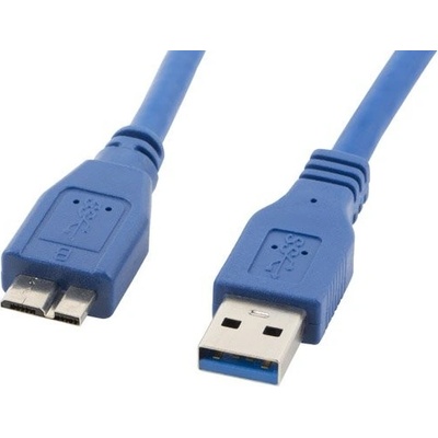 Lanberg CA-US3M-10CC-0005-B Micro USB (M) na USB-A (M) 3.0, 0.5m, modrý