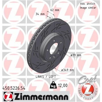 Brzdový kotúč ZIMMERMANN 450.5226.54 (450522654)