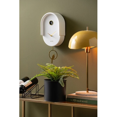 Karlsson Стенен часовник с кукувичка Karlsson Tweet 42 cm (KA6069WH)