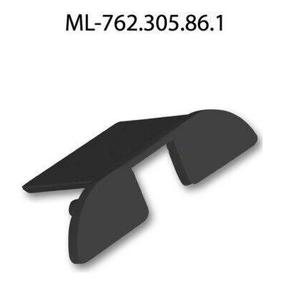 ML-762.305.86.1 Koncovka pro PXA s otvorem, černá barva, 1ks