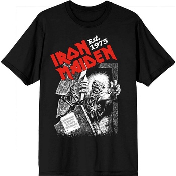 Iron Maiden Риза Est. 1975 No Prayer Grave Red Logo Unisex Black S (IMTEE206MB01)
