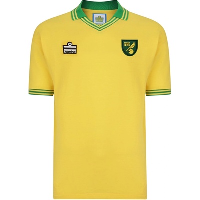 Score Draw Футболна фланелка Score Draw SD Norwich City Retro Home Shirt 1978 Adults - Yellow/Green