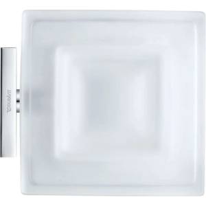 Duravit Karree - Сапунерка с държач, хром/млечно стъкло 0099521000 (0099521000)