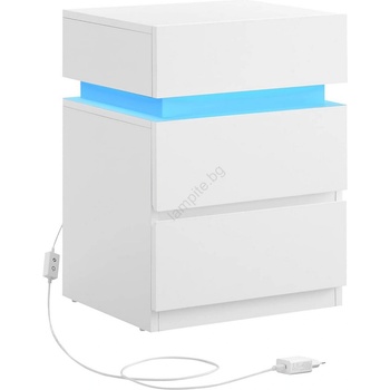 Euziel Нощно шкафче с подсветка smartie бяло (ez0392)