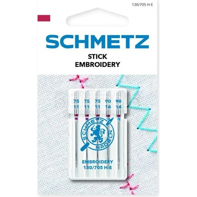 Ihly Schmetz 130/705 H-E V3S embroidery MIX (3x75, 2x90)