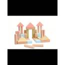 PLAN TOYS Stavebné kocky 40 ks pastelové