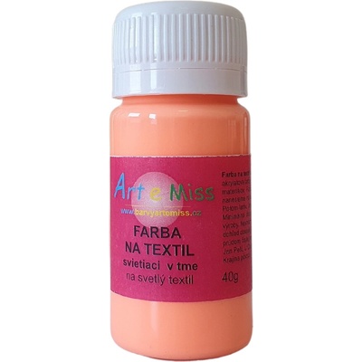 Svietiaca farba na textil 110 g 73 neón oranžová