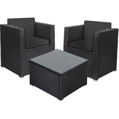 Melfin Sedací souprava FELIX černá – Zboží Mobilmania