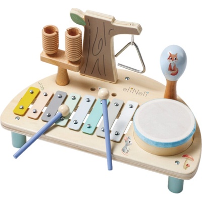 eliNeli Hudební stolek pro děti Les 5 hudebních nástrojů
