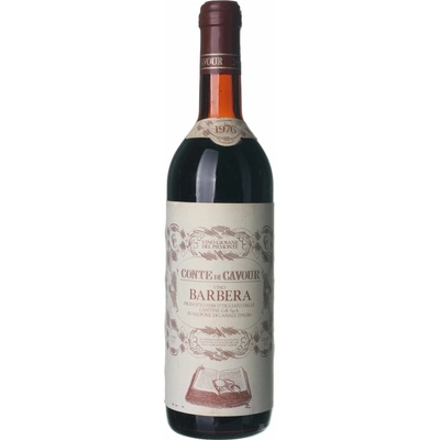 Conte di Cavour Barbera suché červené 1976 0,75 l (holá láhev)