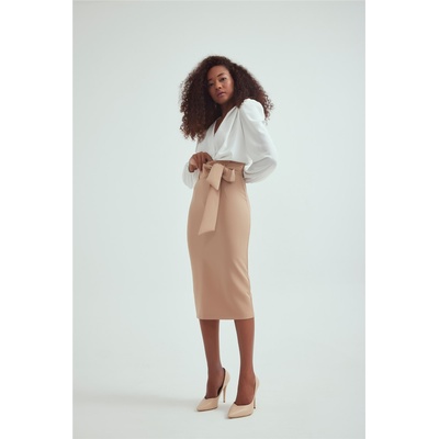 Base Дамска вталена пола - Камел #309383 (309383_Камел)