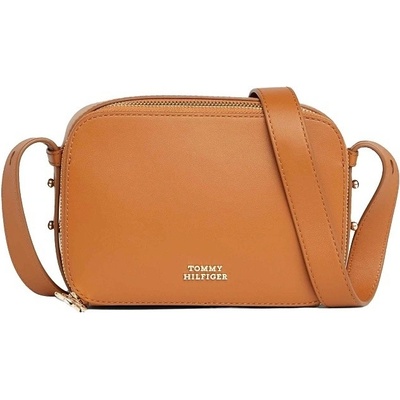 Tommy Hilfiger Leather Metal Logo Small Crossover Bag /Oranžová