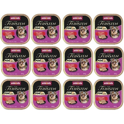Animonda Vom Feinsten Junior Mini morčacie, teľacie a jablko 12 x 100 g