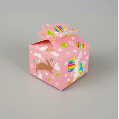Dortisimo Veľkonočná krabička ružová 10x10x7, 5cm