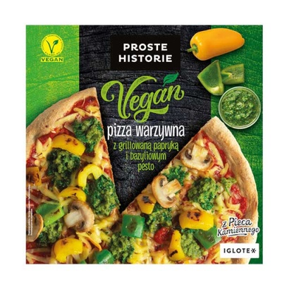 Пица Vegan зеленчукова с печена чушка и песто Proste Historie 345 гр