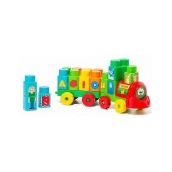 Molto Камион със Строителни Блокове Moltó Aeiou Express (28 pcs)